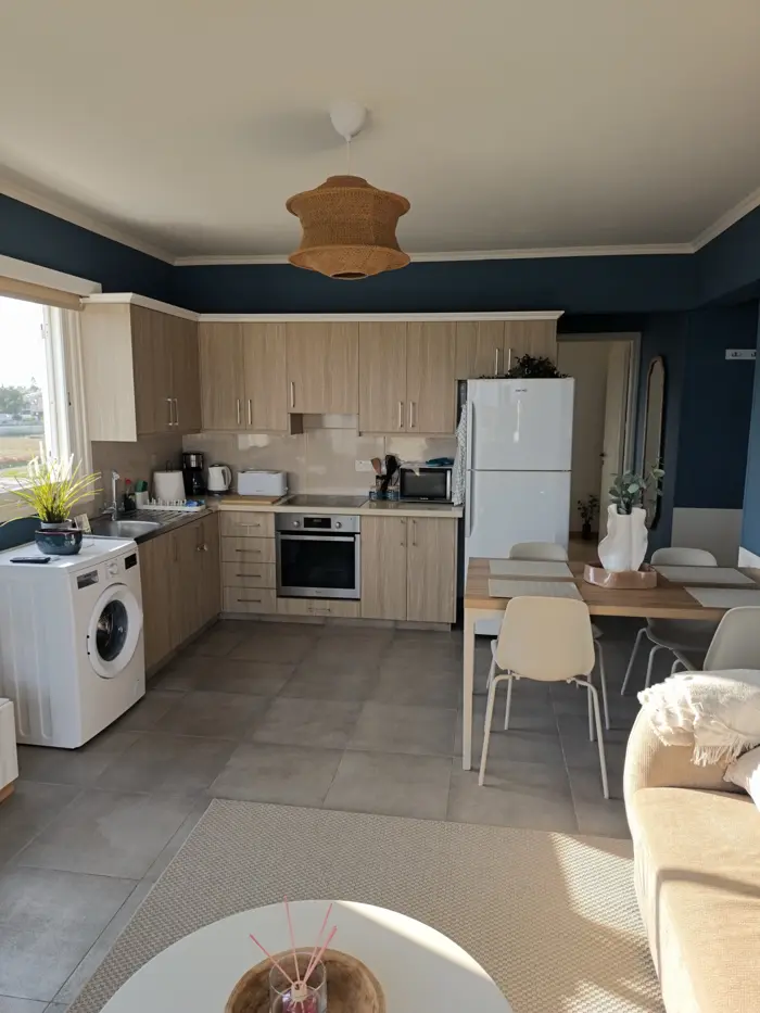 Open-plan kitchen