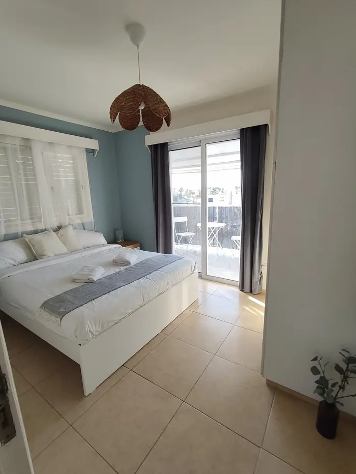 Bedroom with balcony