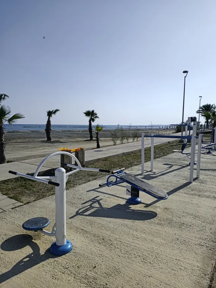 Beachfront outdoor gym