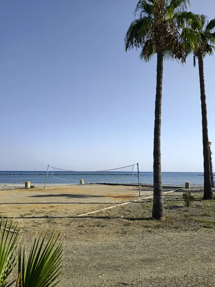 Beach volleyball court